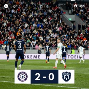 Tukums II 2-0 Rīgas FS II: Chiến thắng bất ngờ tại 1. Liga Latvia